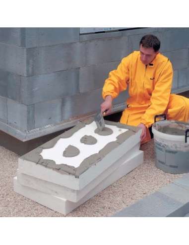 CT 87 White adhesive and reinforcing mortar EPS/wool "2 in 1"