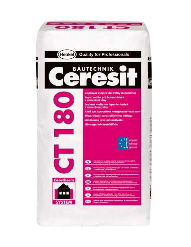 CT 180 Adhesive mortar for mineral wool