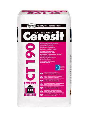 CT 190 Adhesive and reinforcing mortar for mineral wool