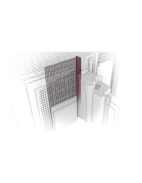 Window profile with mesh Window profile with mesh