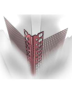 Aluminium corner with mesh